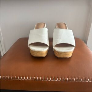 Chic White Platform Clogs